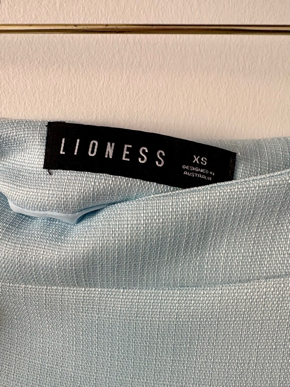 Lioness Double Ruffle Mini Skirt Skort in Light Blue - Y2K Tennis Skirt - Picture 6 of 6